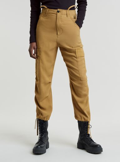 Cargo Cropped Drawcord Pants